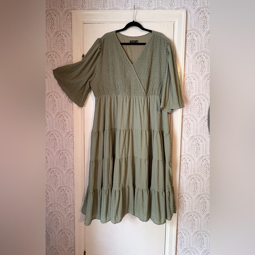 Mikarose XXL Textured Sage Dress